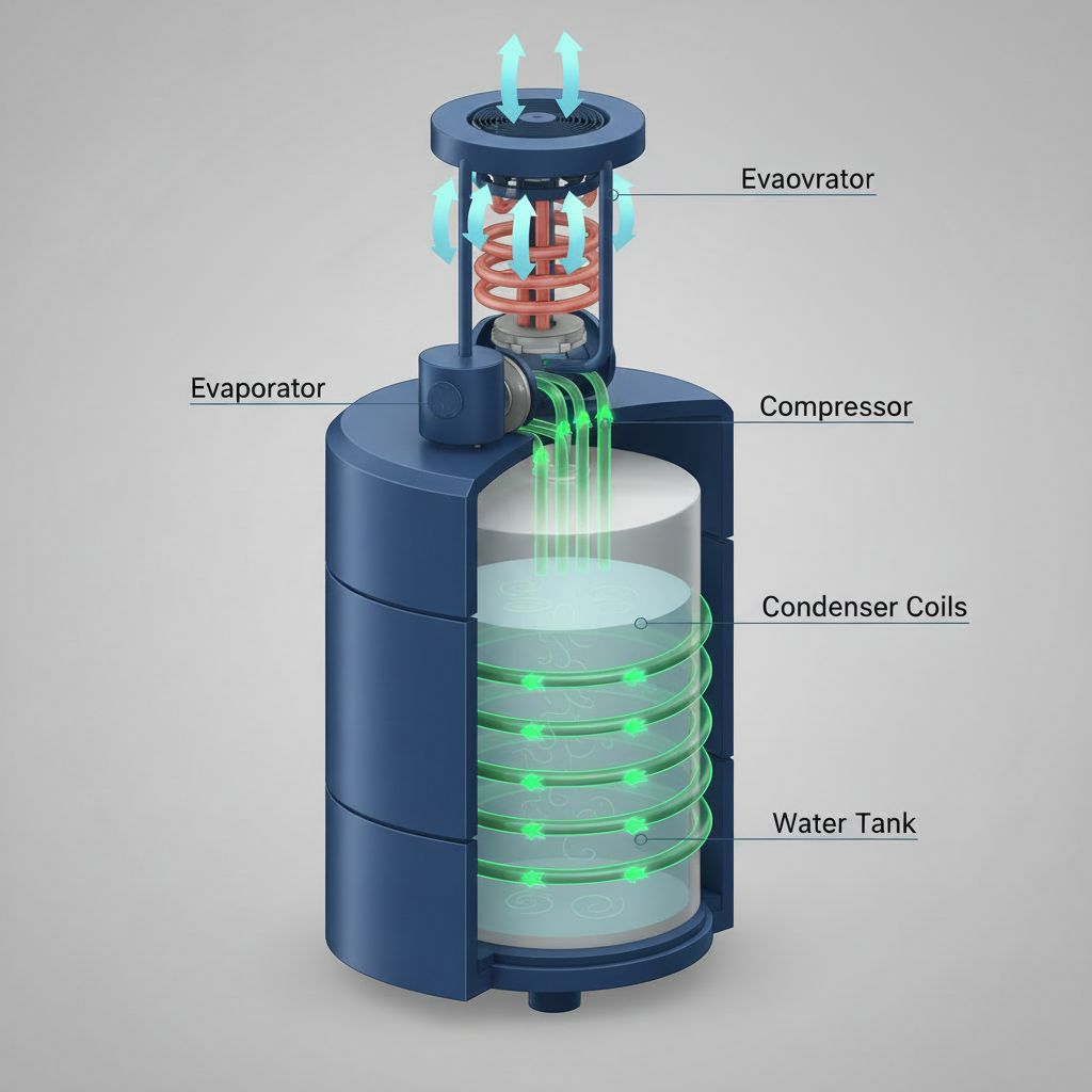 Illustration for What are Heat Pump Water Heaters and How Do They Work? in Heat Pump Water Heater Pros & Cons: 2024 Expert Guide