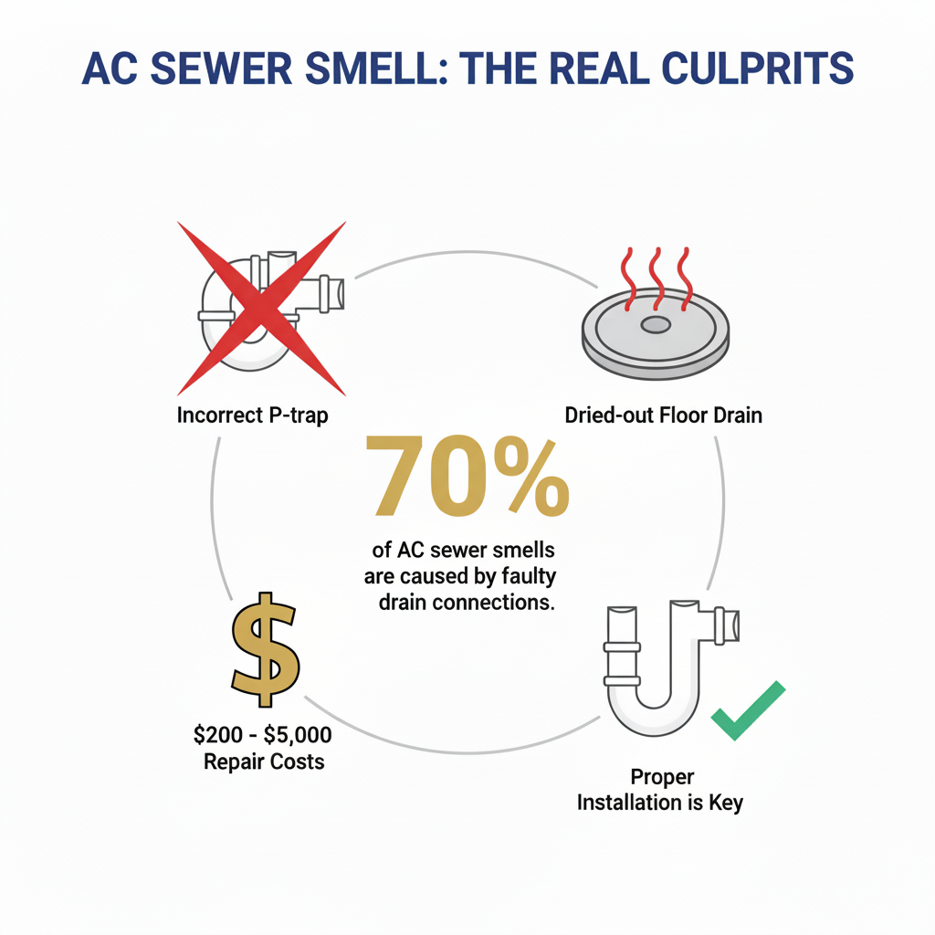 Infographic: Stop Sewer Smells from AC Unit: Pro Solutions