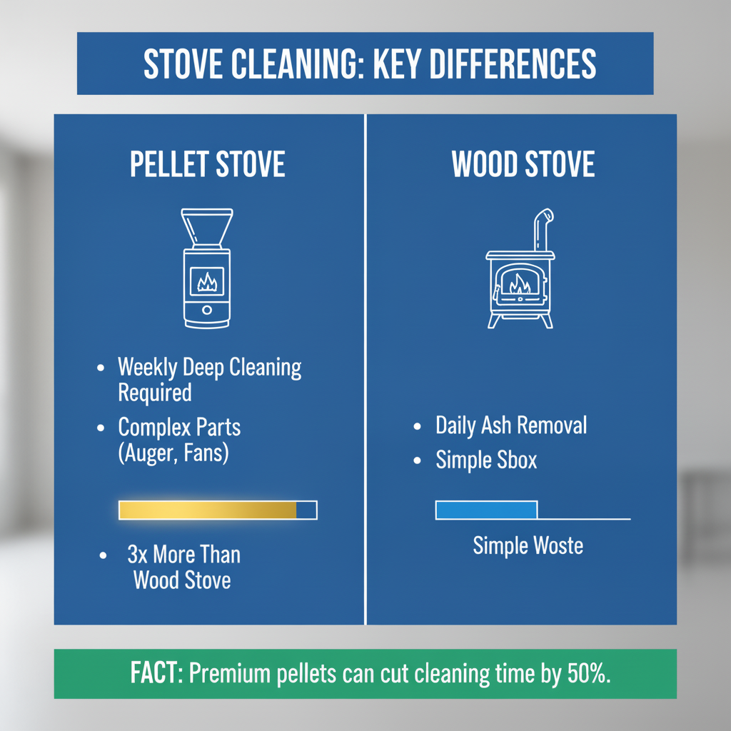 Infographic: Pellet vs Wood Stove Cleaning: Pro Guide 2024