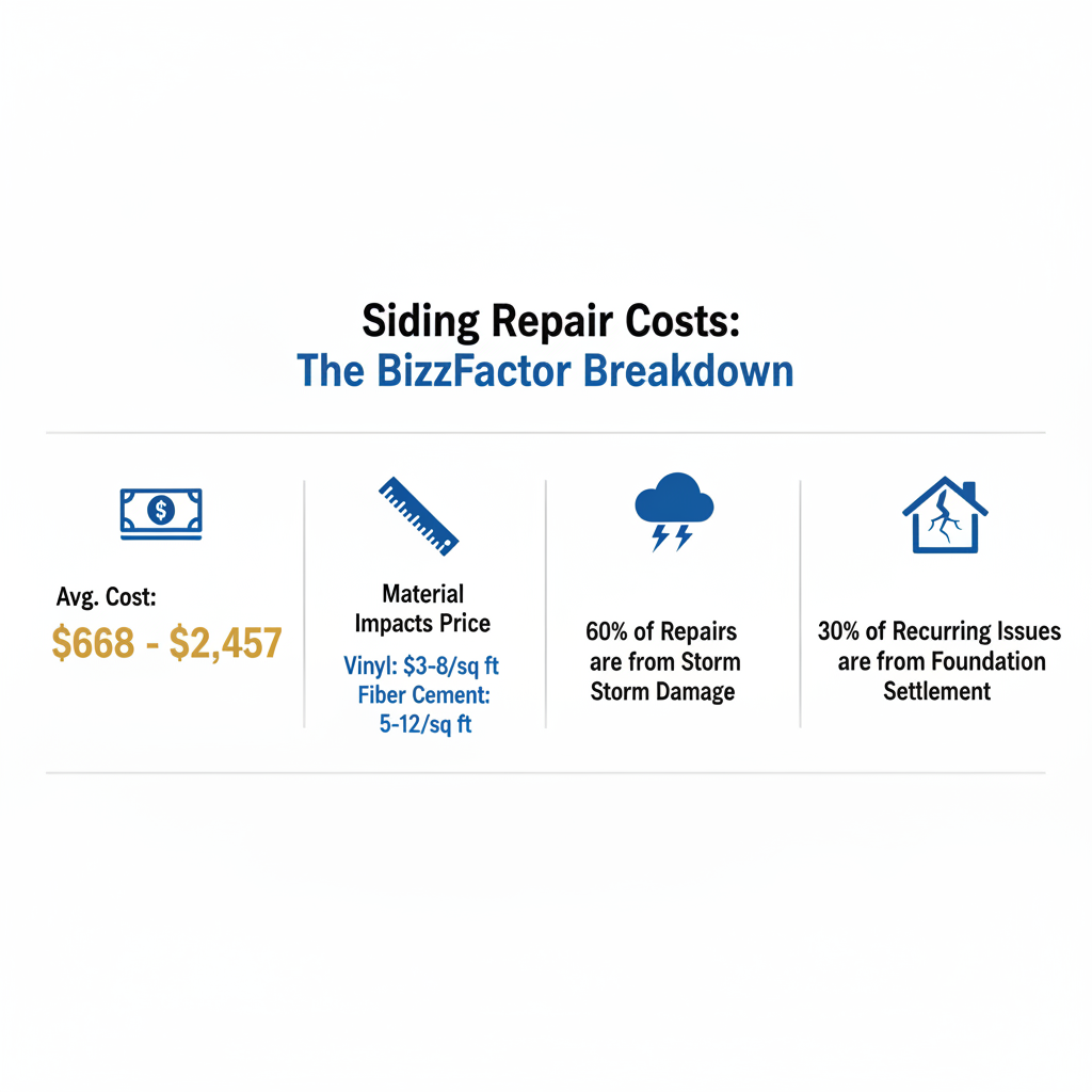 Infographic: Siding Repair Costs 2025: What You'll Actually Pay