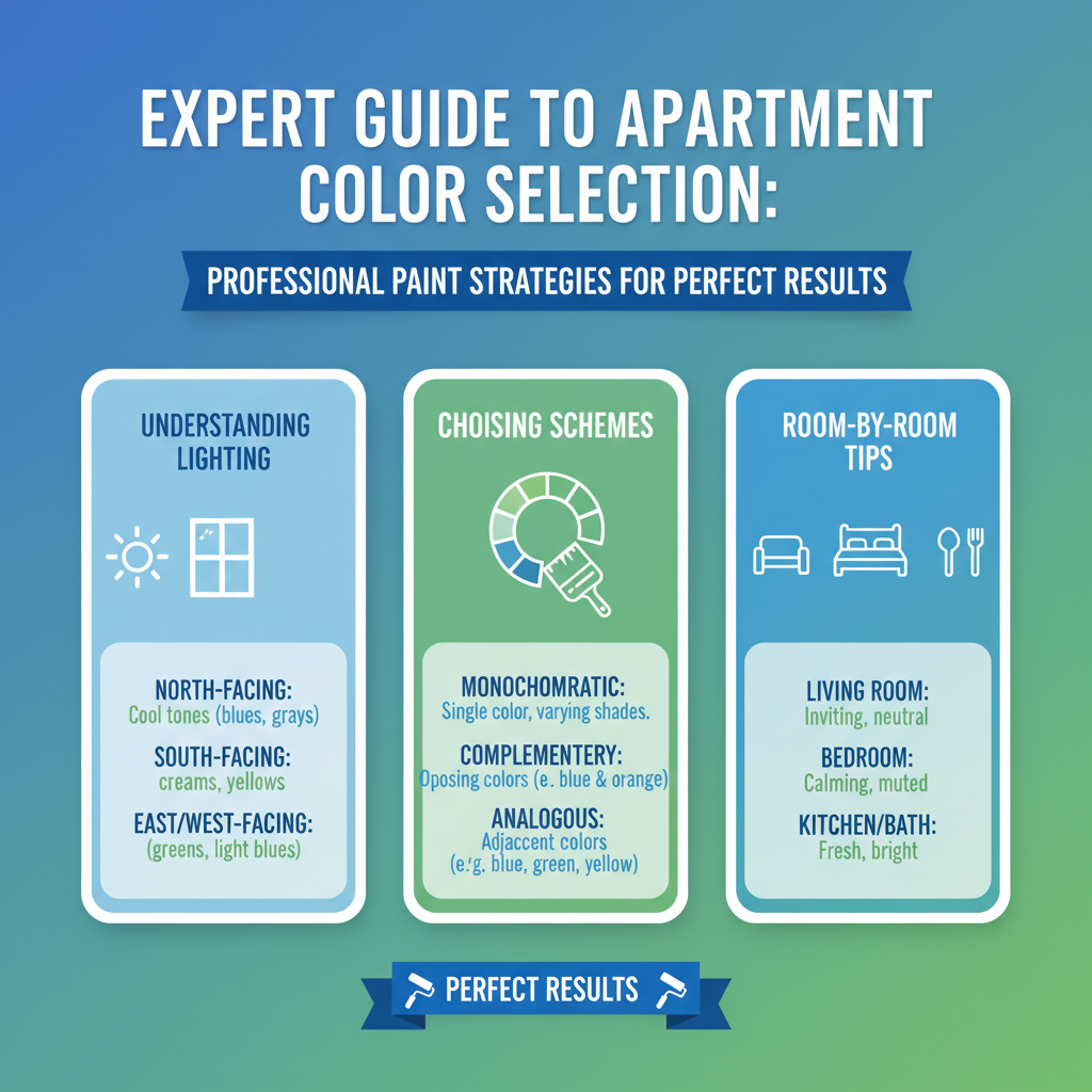 Infographic: Expert Guide to Apartment Color Selection: Professional Paint Strategies for Perfect Results