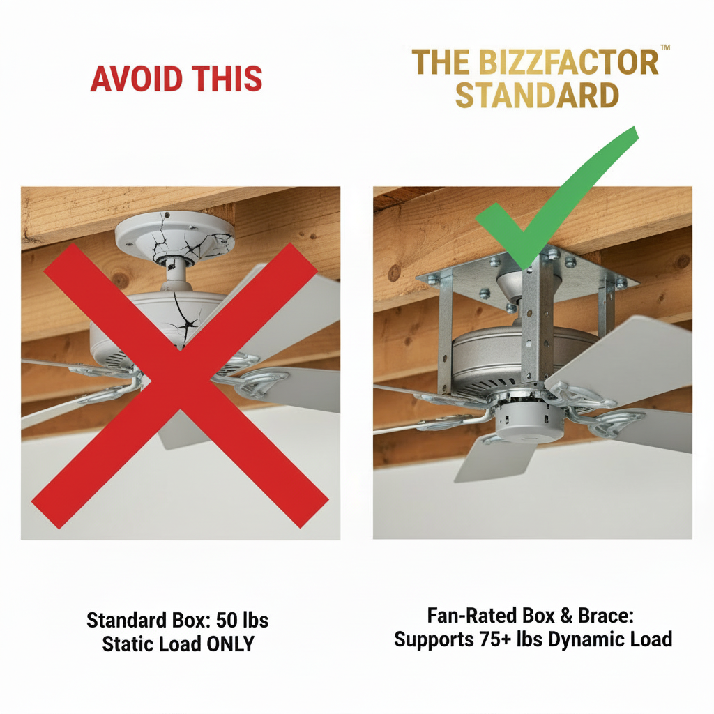 Comparison: Ceiling Fan Installation: Pro Guide (BizzFactor Standard)