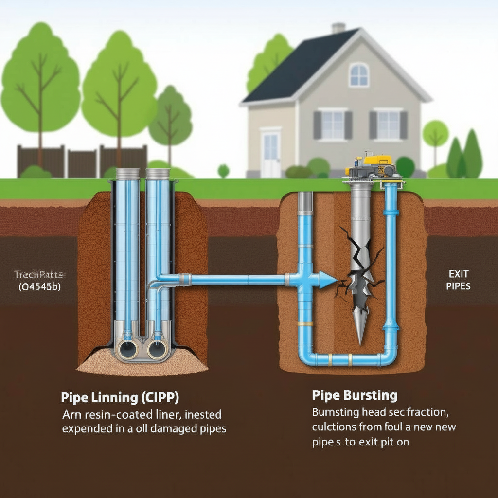 Illustration for Trenchless Sewer Repair Explained: How It Stacks Up Against Traditional Excavation in Trenchless vs Traditional Sewer Repair: Cost & Quality Guide