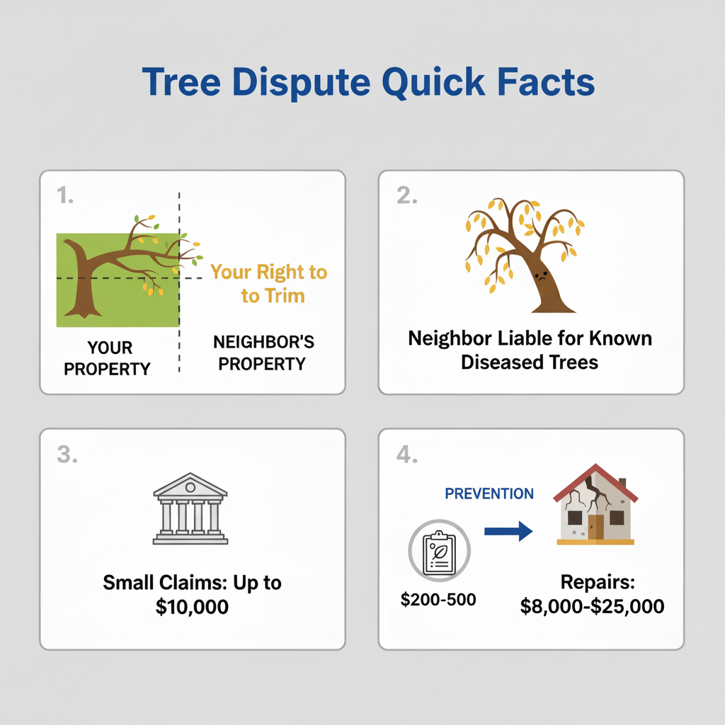 Infographic: Tree Damage From Neighbor: Your Legal Rights Guide