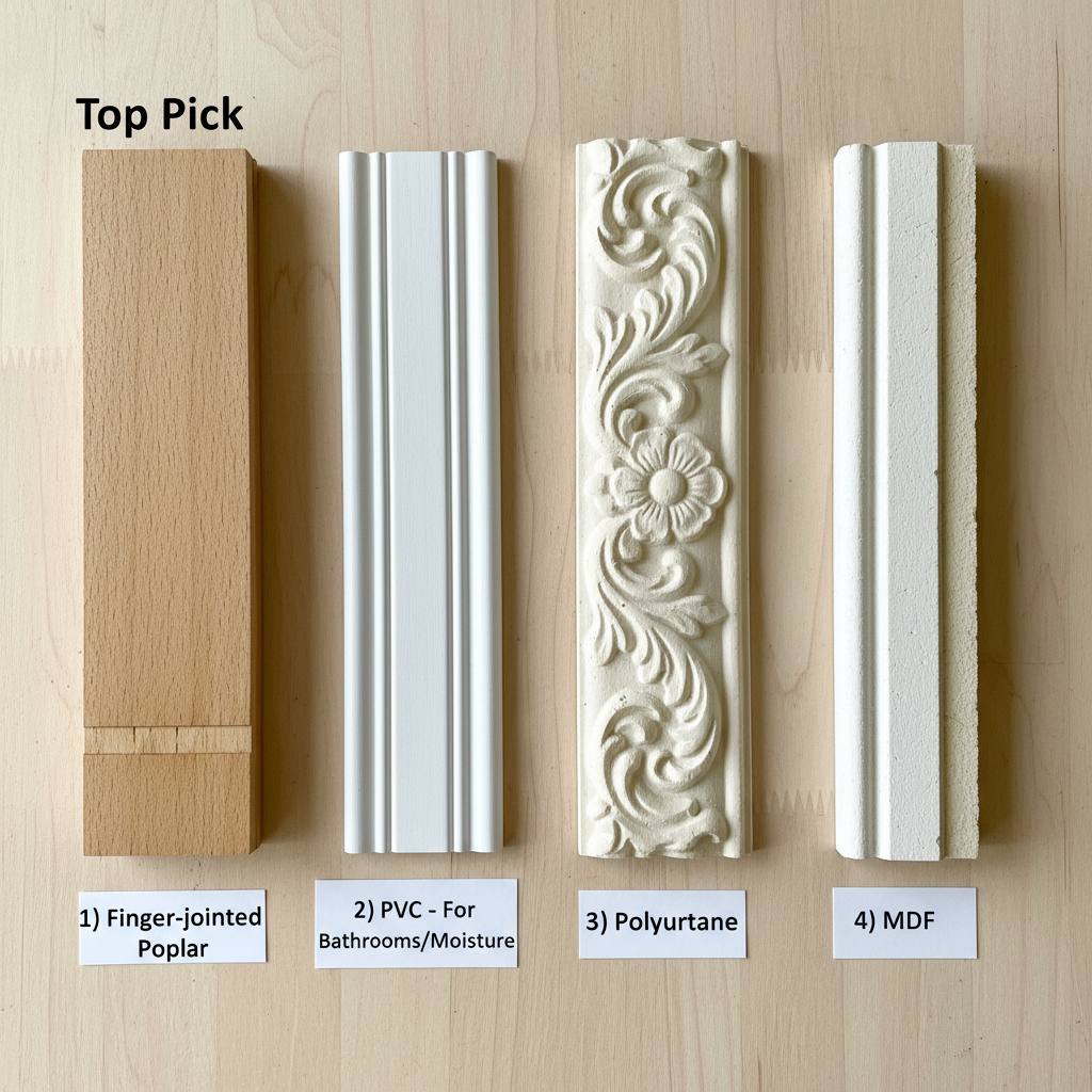 Illustration for Which Trim Material is Best for Your Home? in Crown Molding Guide: Pro Tips & Ideas