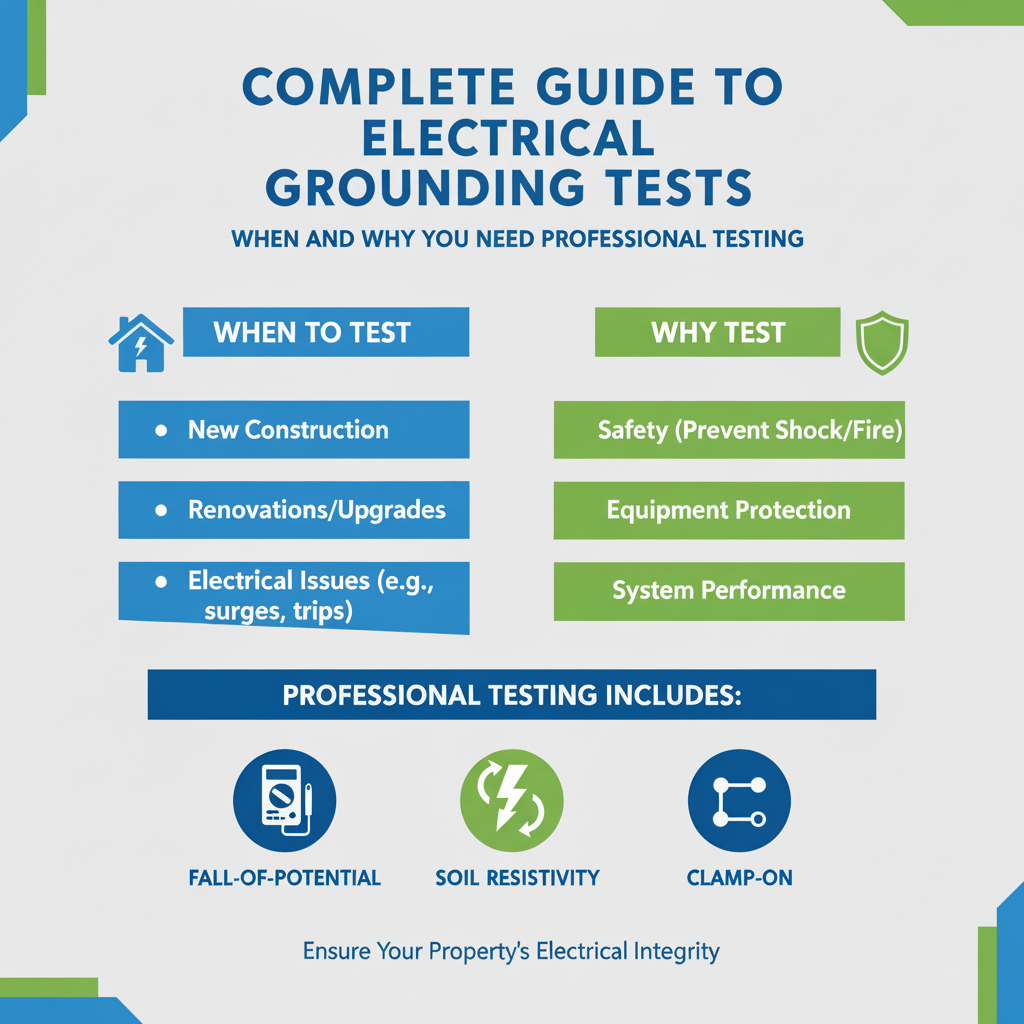 Infographic: Complete Guide to Electrical Grounding Tests: When and Why You Need Professional Testing