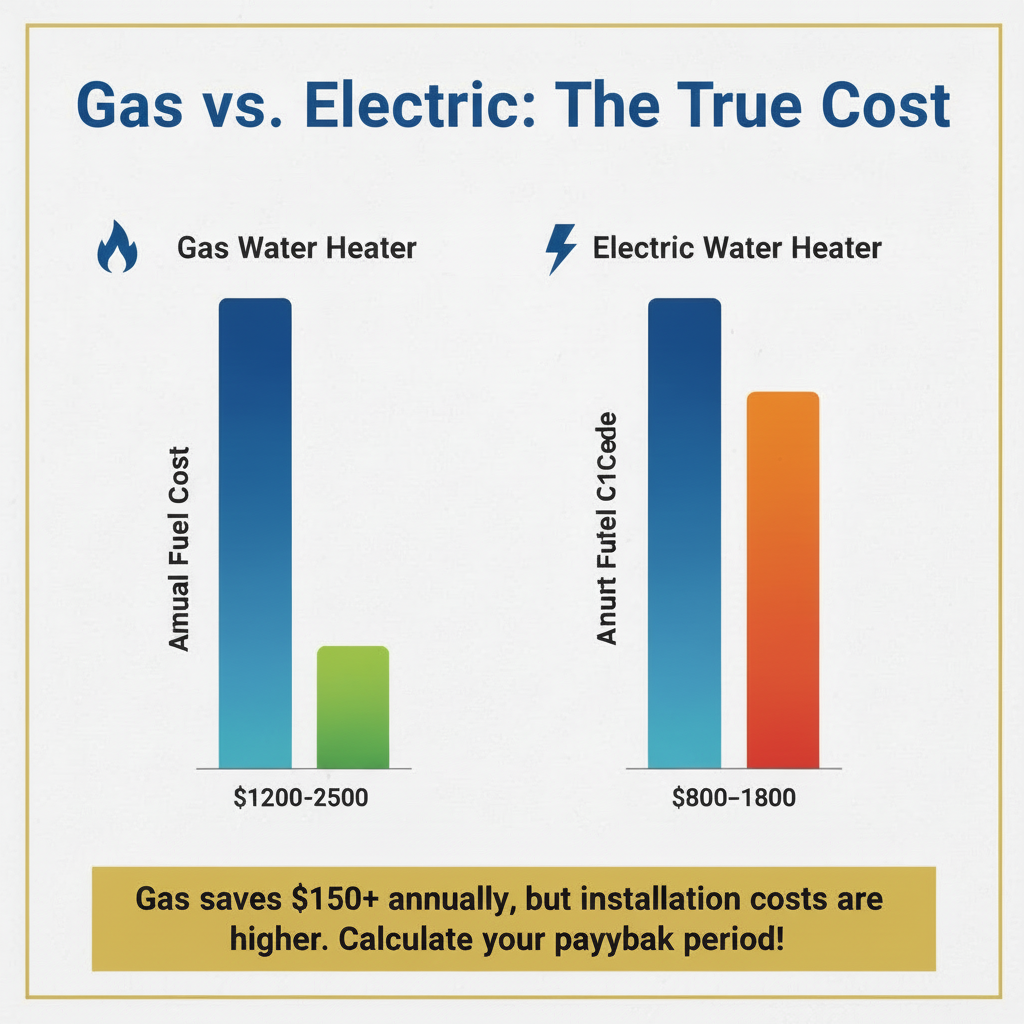 Infographic: Gas vs Electric Water Heater: 2024 Cost Comparison