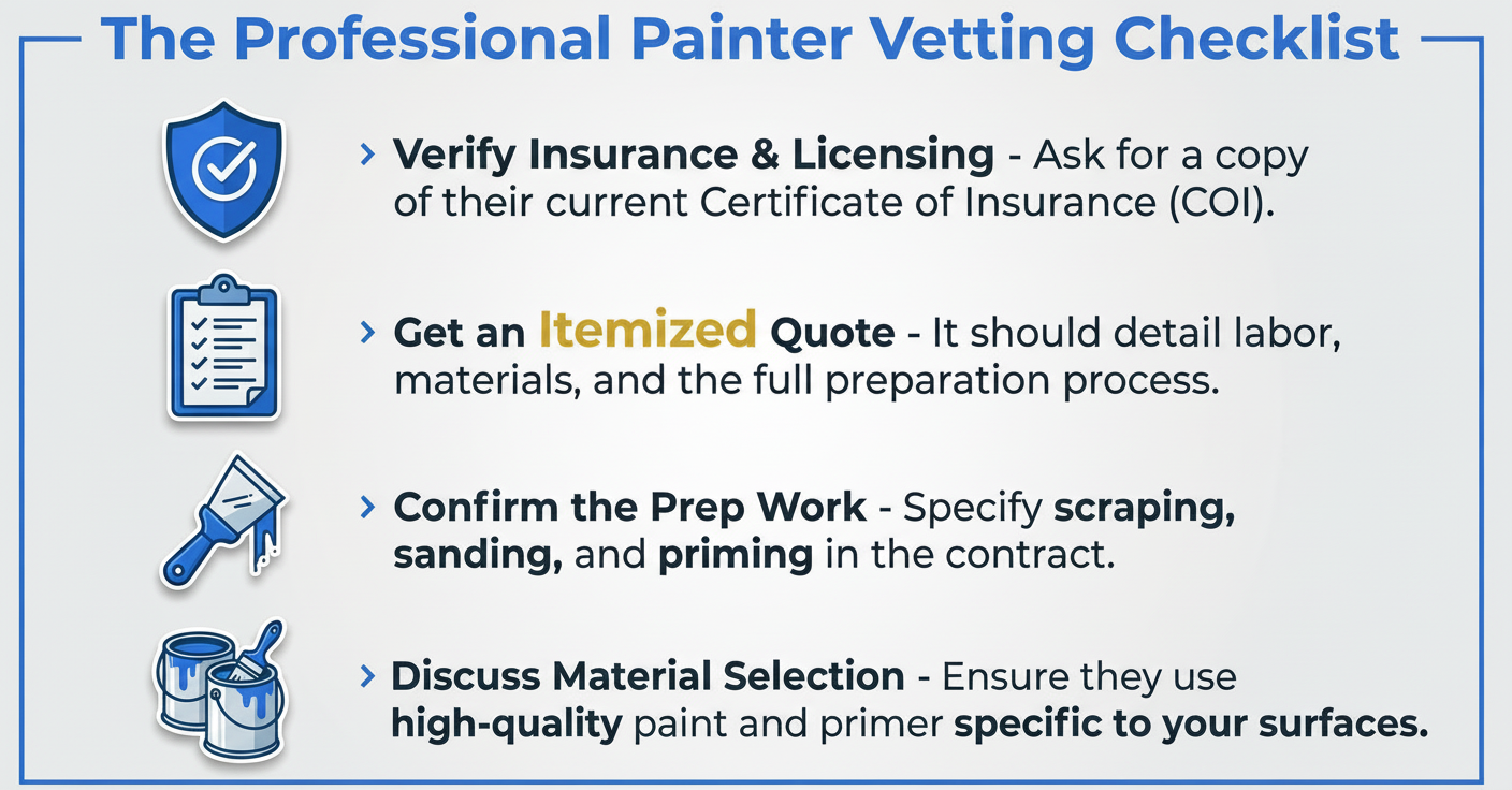 Infographic: How to Hire Professional Painters (2024 Expert Guide)