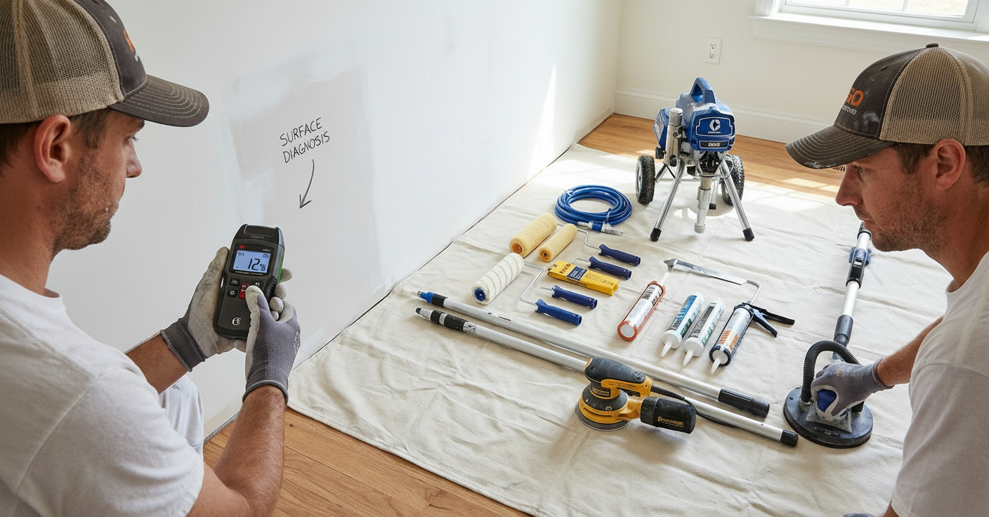 Illustration for What Separates Pros from Amateurs? in How to Hire Professional Painters (2024 Expert Guide)