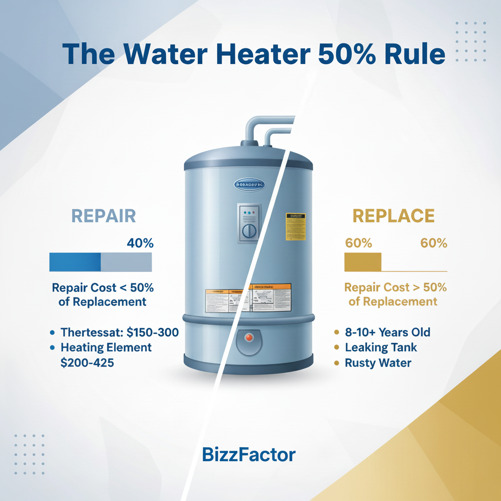 Infographic: Water Heater Repair vs Replace: 2024 Cost Guide