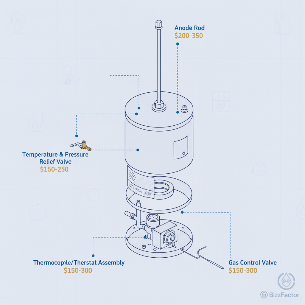 Illustration for How Much Does Water Heater Repair Cost? in Water Heater Repair vs Replace: 2024 Cost Guide