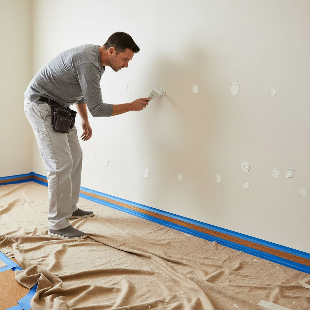 Illustration for How Do You Prep Walls Like a Professional? in Professional Wall Painting Guide: Expert Tips & Techniques