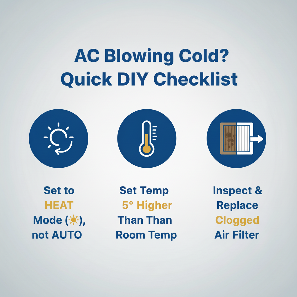 Infographic: AC Won't Heat? Try These Common Fixes First