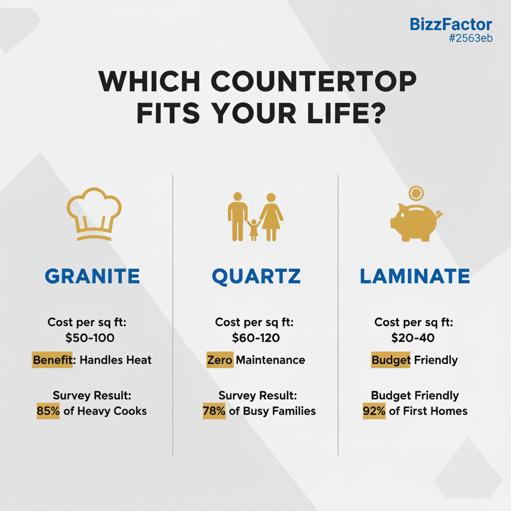 Infographic: Kitchen Countertops Guide: Costs, Materials & Pro Tips