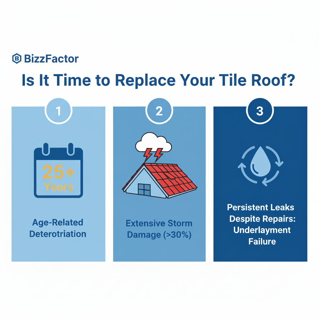 Infographic: Tile Roof Replacement Guide: Cost, Signs & Best Contractors