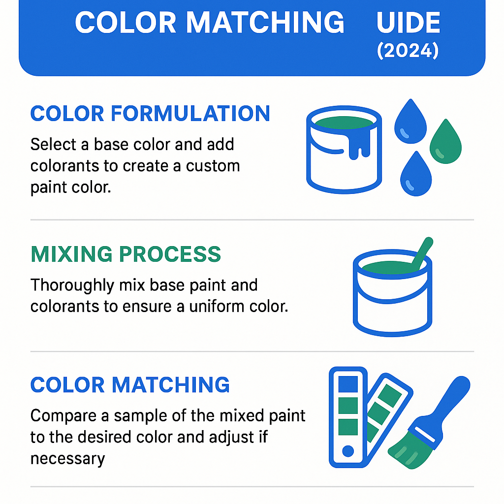 Infographic: Custom Paint Mixing & Color Matching Guide (2024)