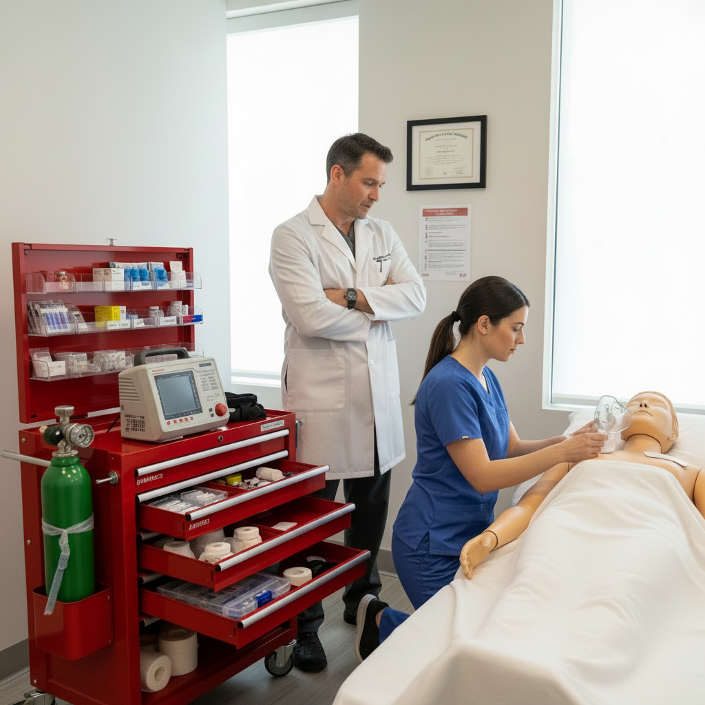 Illustration for Emergency Response Planning in Med Spa Medical Director Requirements 2024 Guide