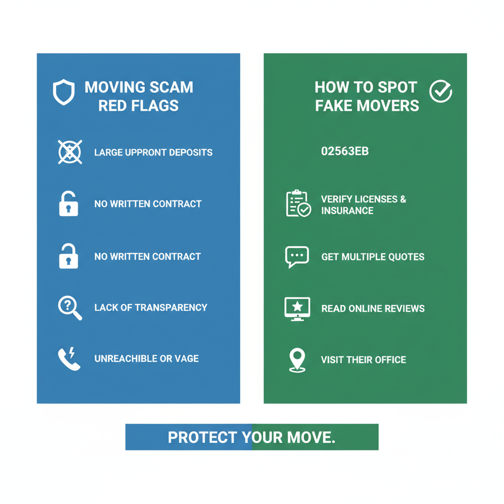 Infographic: Moving Scam Red Flags: How to Spot Fake Movers