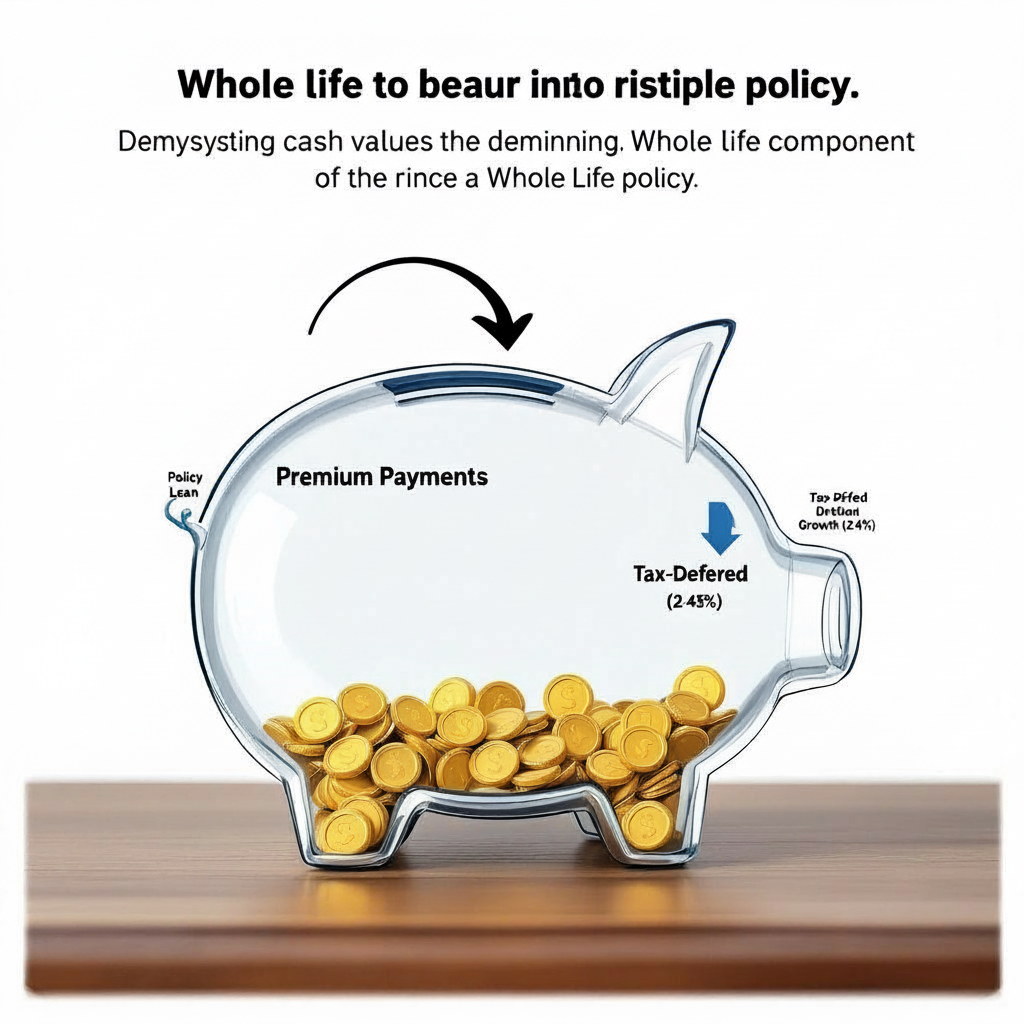 Illustration for What Is Cash Value and How Does It Work? in Term vs Whole Life Insurance: Which Is Best for Homeowners?