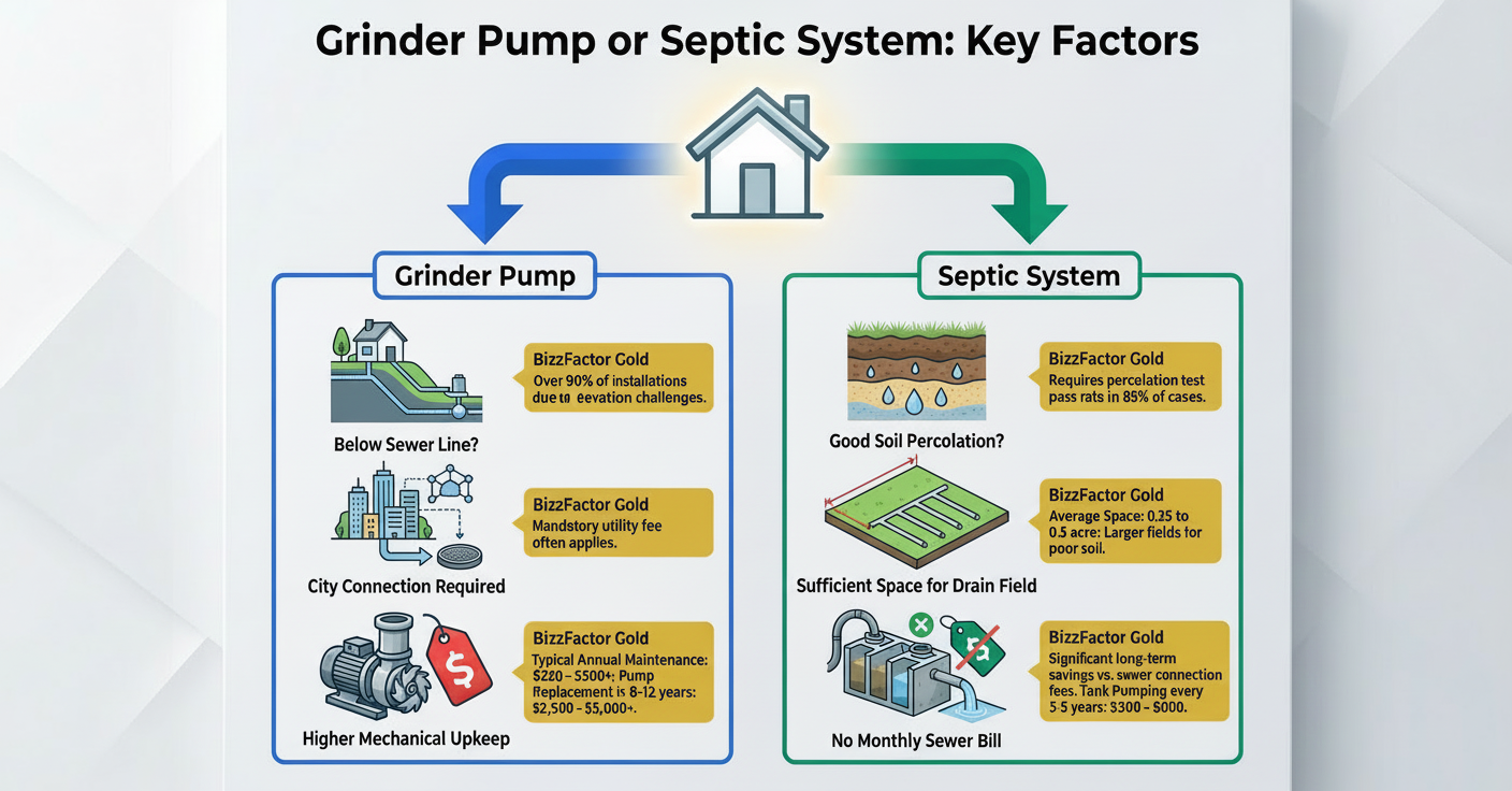 Infographic: Grinder Pump vs Septic: 2024 Cost Guide & Which to Choose