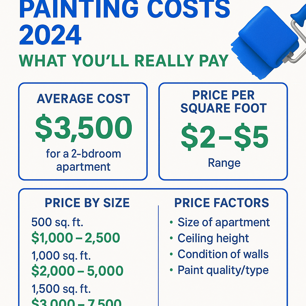 Infographic: Apartment Painting Costs 2024: What You'll Really Pay
