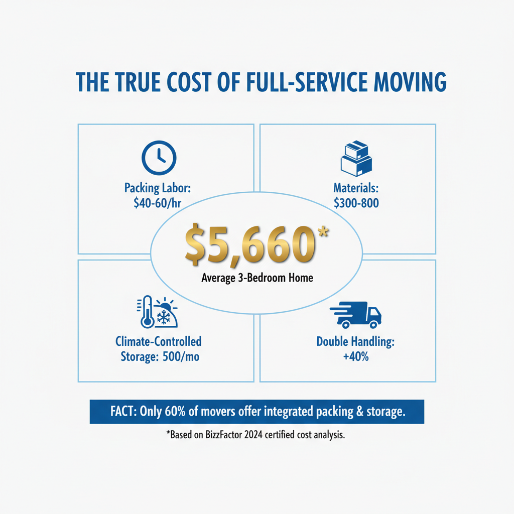 Infographic: Full-Service Moving: Packing & Storage Guide (2024 Costs)