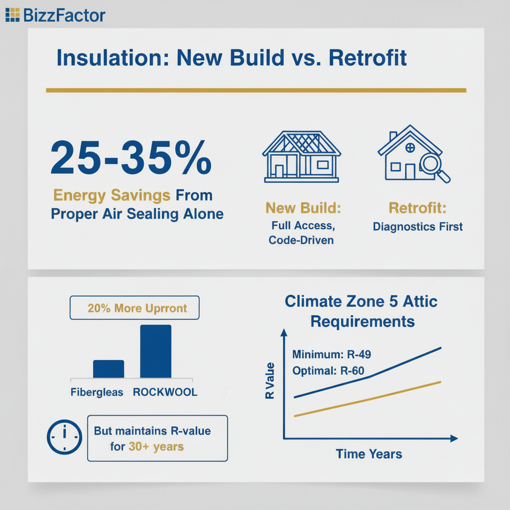 Infographic: New Build vs Retrofit Insulation: Pro Guide 2024