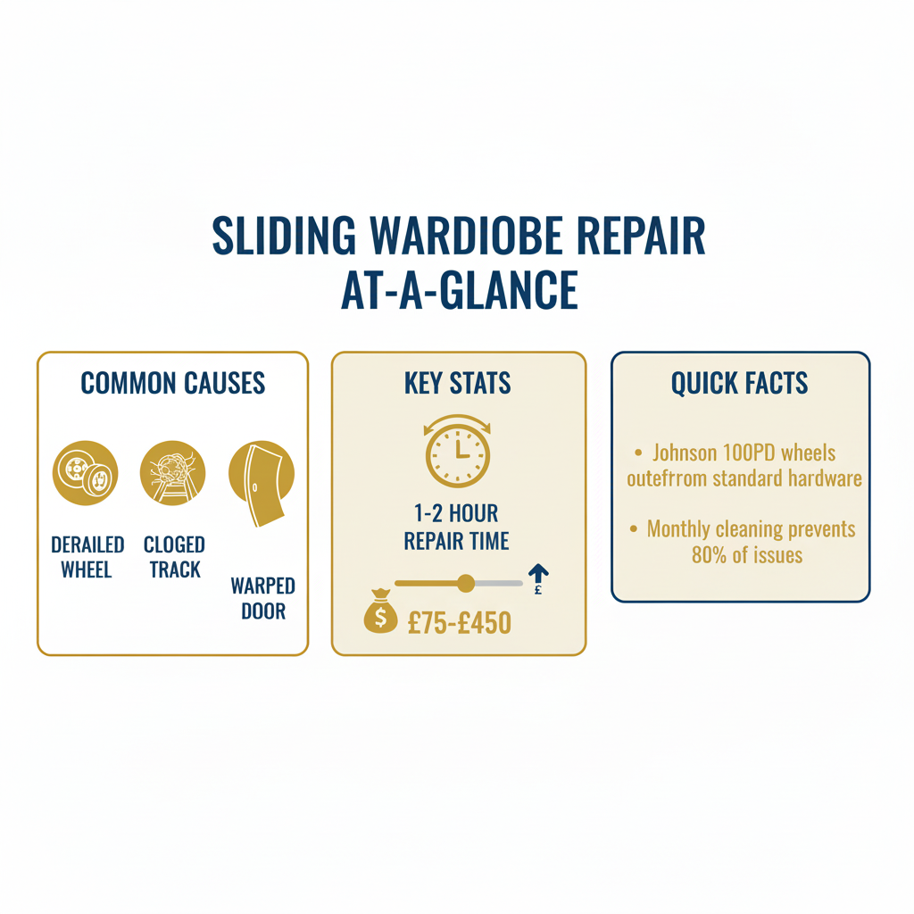 Infographic: Fix Sliding Wardrobe Doors: Expert Repair Guide