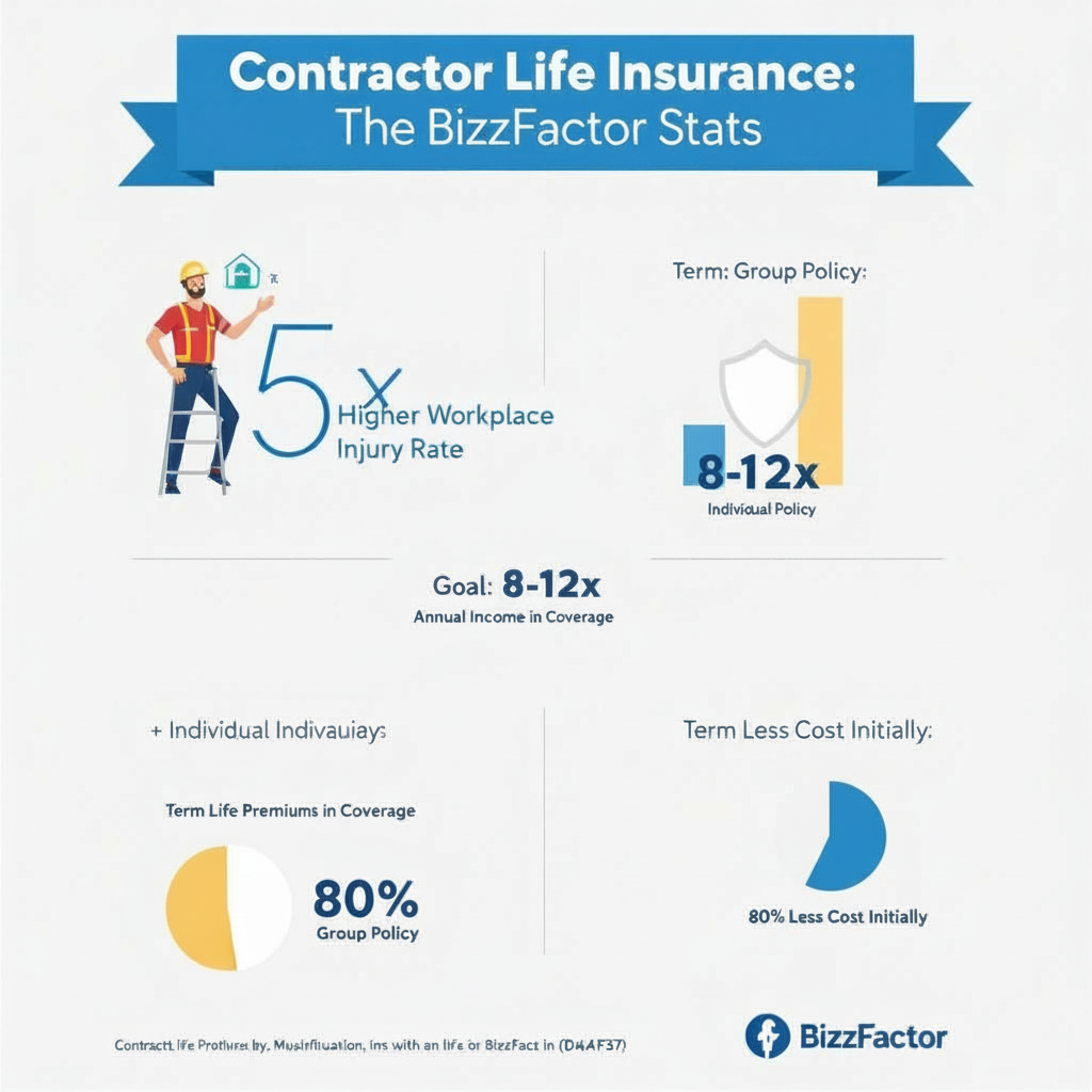 Infographic: Life Insurance for Contractors 2024: Protection Guide