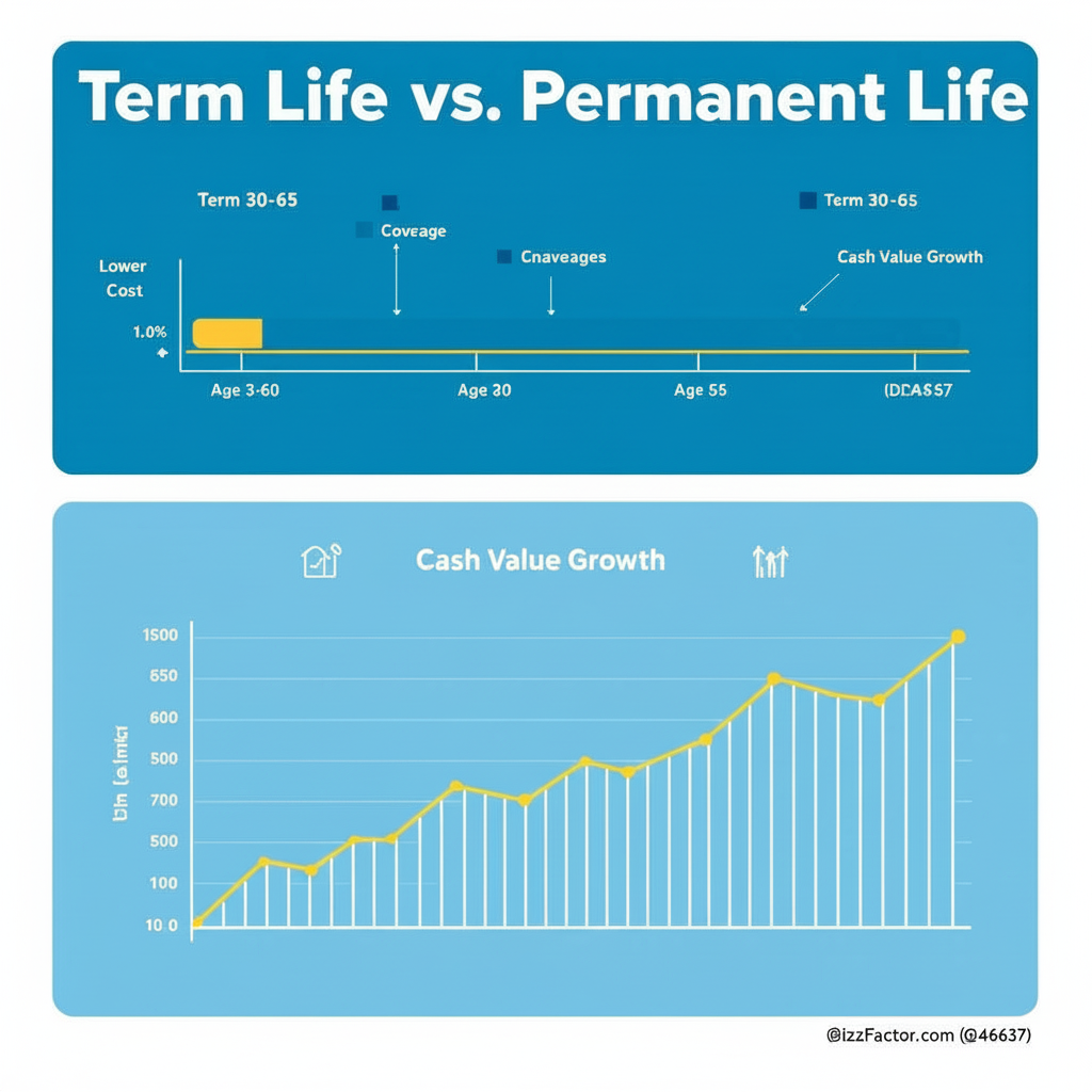 Illustration for Understanding Different Life Insurance Types for Contractors in Life Insurance for Contractors 2024: Protection Guide