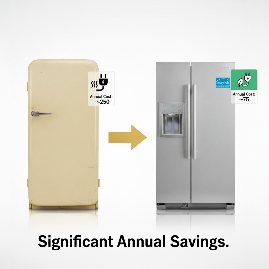 Illustration for What About Energy Efficiency Savings? in 50% Rule for Home Appliances: When to Repair or Replace