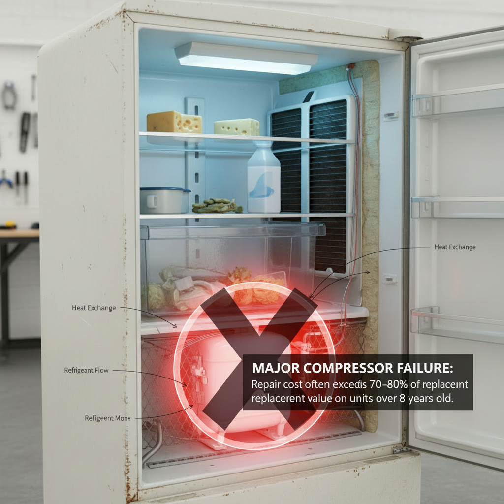 Illustration for Which Repairs Almost Never Make Sense? in 50% Rule for Home Appliances: When to Repair or Replace