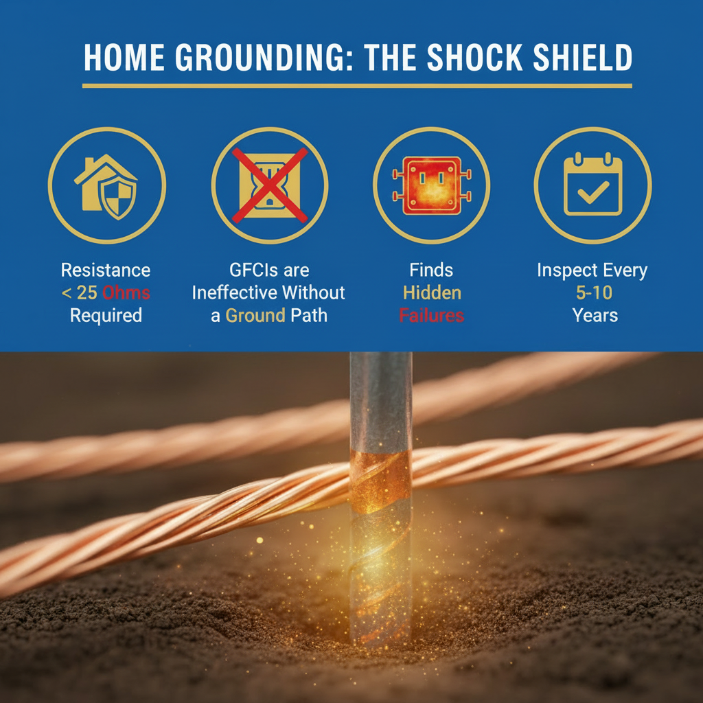 Infographic: Electrical Grounding Check: Your Home's Shock Shield Guide
