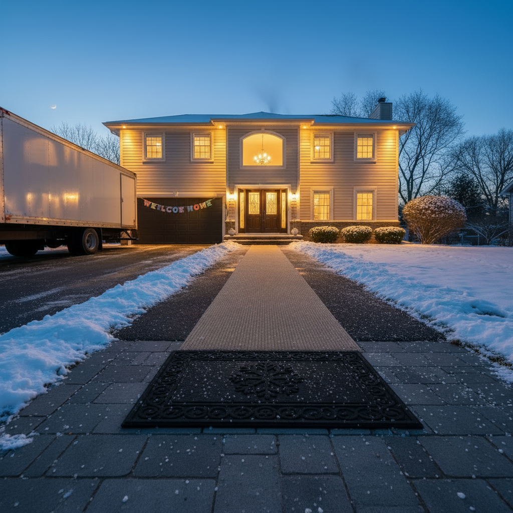 Illustration for Preparing Your New Home for Arrival in Winter Moving: Save 40% & Avoid Disaster