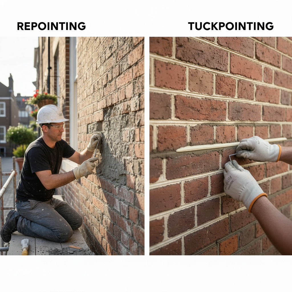 Tuckpointing vs Repointing: Masonry Repair Guide