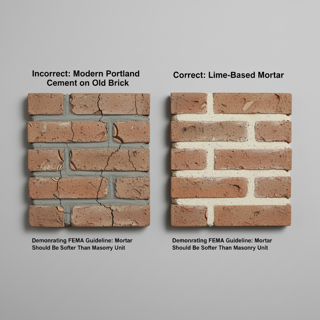 Illustration for Material Selection: Why It Makes or Breaks Your Project in Tuckpointing vs Repointing: Masonry Repair Guide