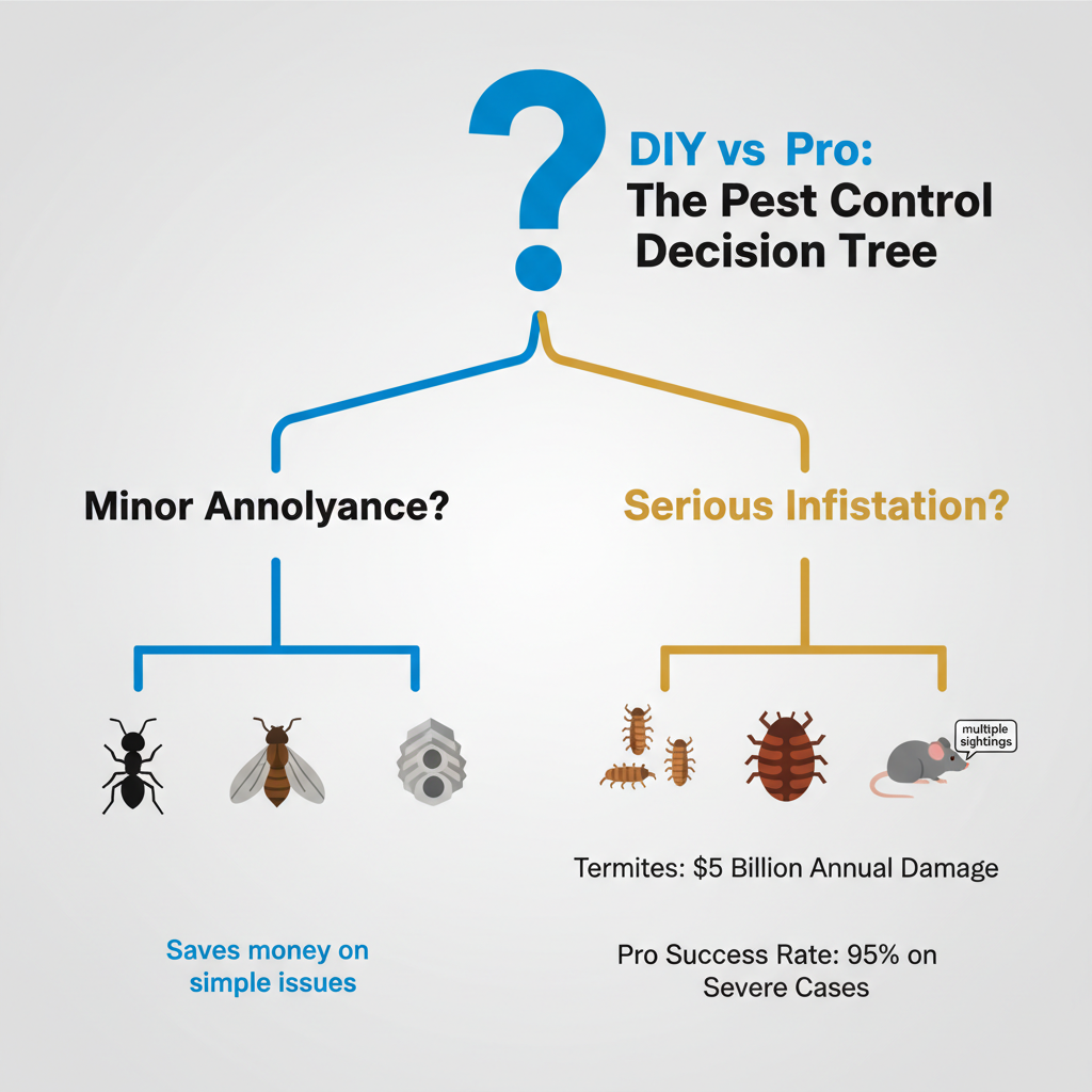 Infographic: DIY vs Pro Pest Control: When Experts Save You Money
