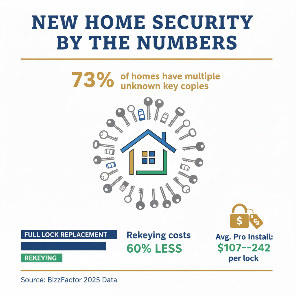 Infographic: Lock Replacement Cost 2025: New Homeowner Security Guide