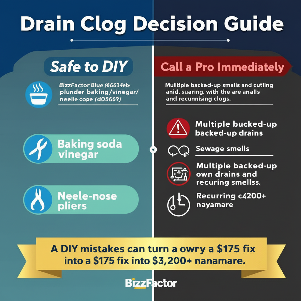 Infographic: DIY vs Professional Plumber: When to Call for Help