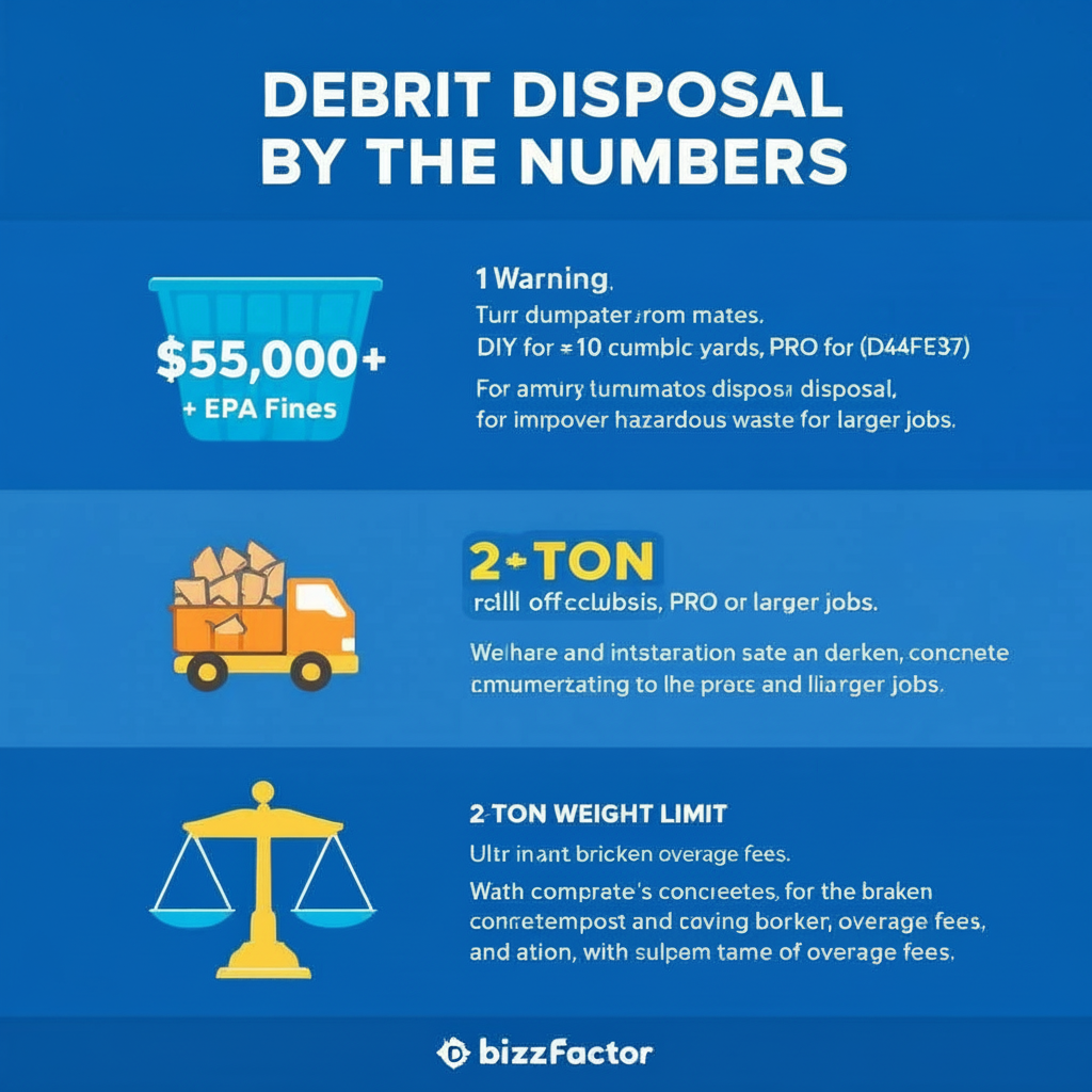 Infographic: Construction Debris Removal: DIY vs Pro Guide 2024