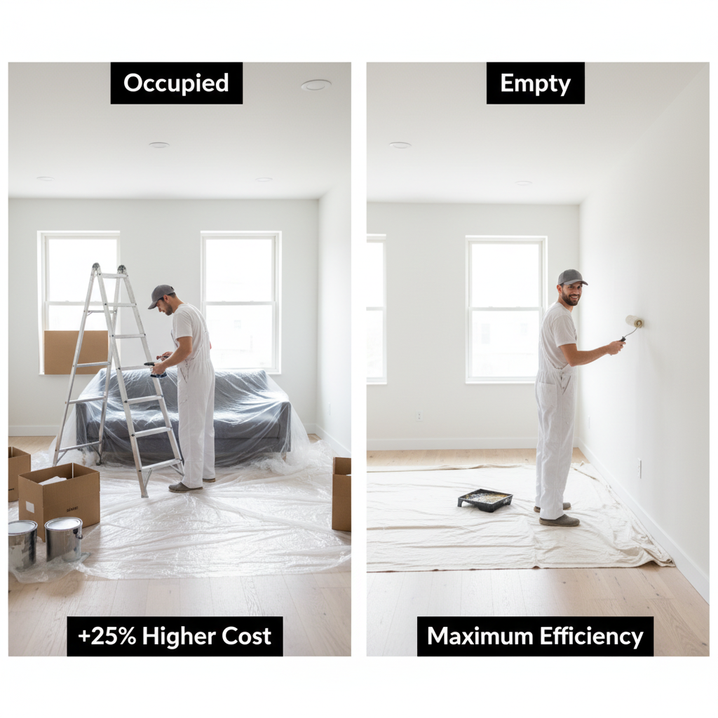 Illustration for Occupied vs. Empty: Logistics Matter in Apartment Painting Quotes: A Pro's Guide
