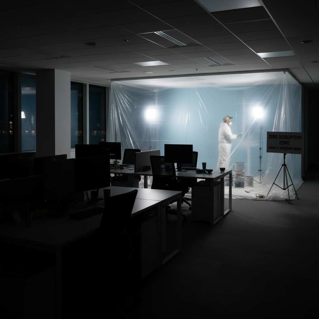 Illustration for How Should You Plan an Office Painting Project? in Office Painting Guide: Pro Tips & Costs