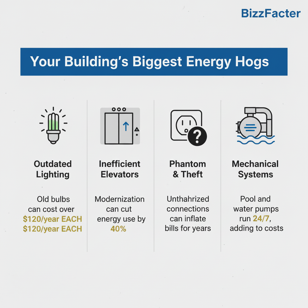 Infographic: High Shared Electric Bills? An Inspector's Guide to Slashing Costs