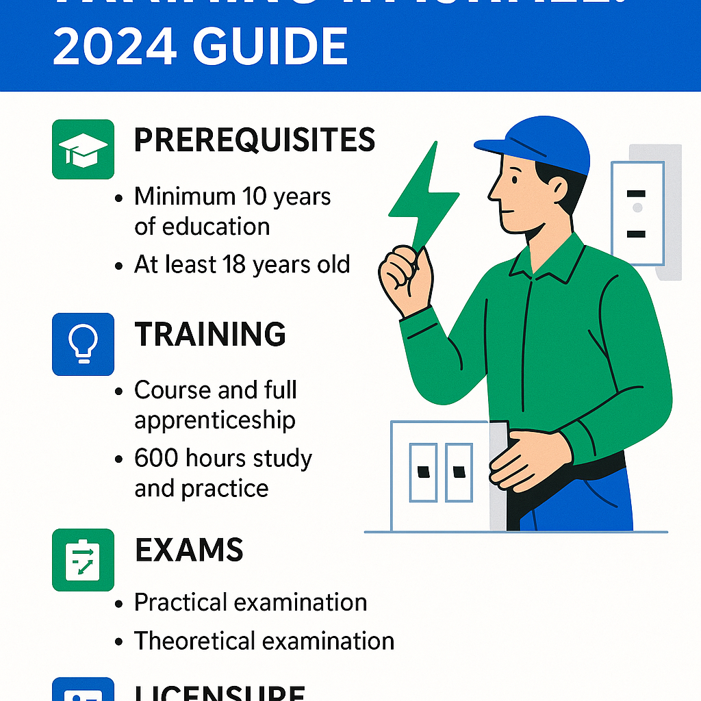 Infographic: Licensed Electrician Training in Israel: 2024 Guide