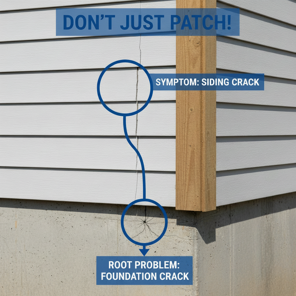 Illustration for What Happens When DIY Goes Wrong? in DIY vs Pro Siding Repairs: When to Call Experts