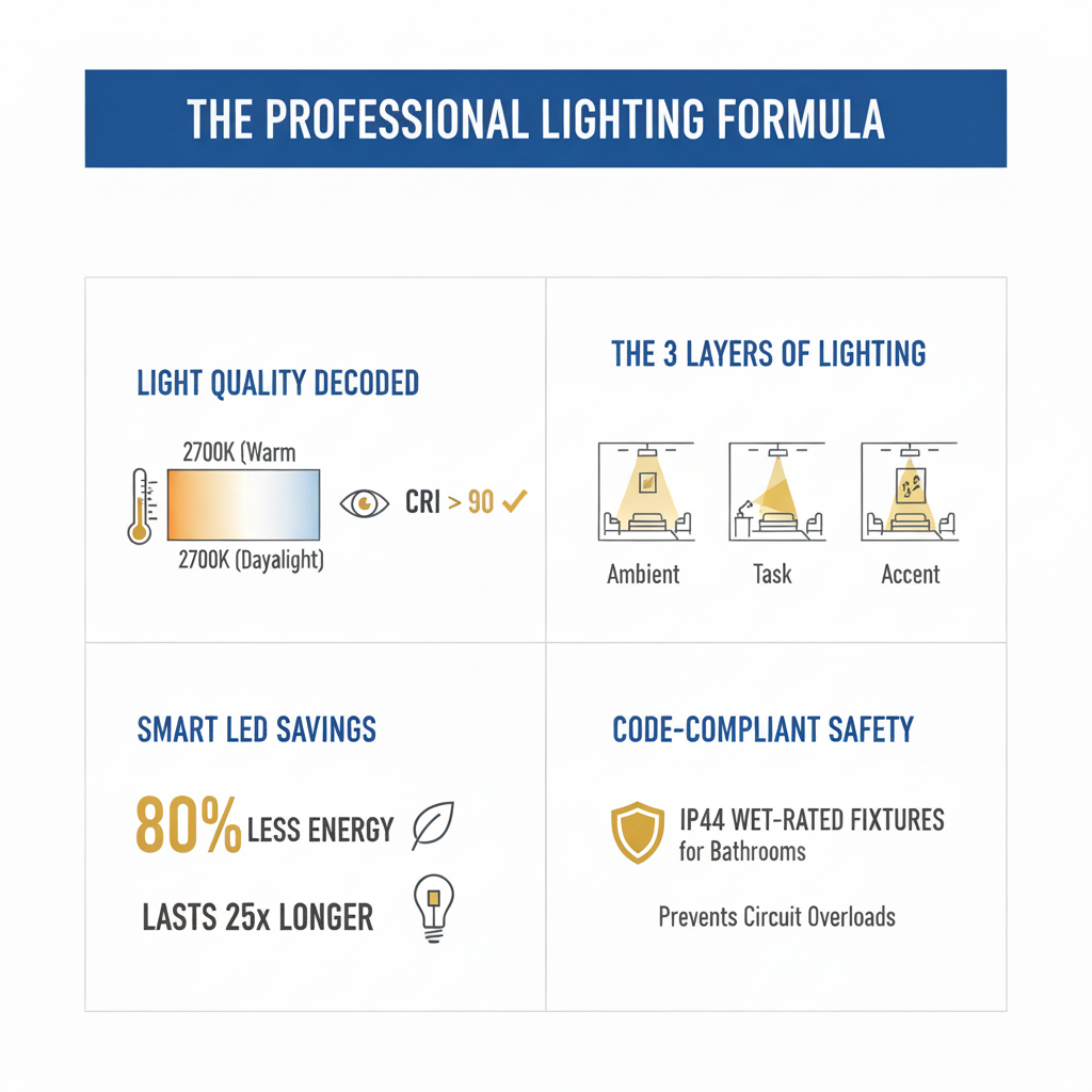 Infographic: Home Lighting Design Guide by Pro Electricians