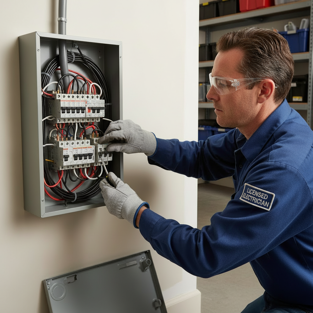 Illustration for When Do You Need Licensed Electricians? in Smart Home Install: Handyman vs Electrician - 2024 Guide