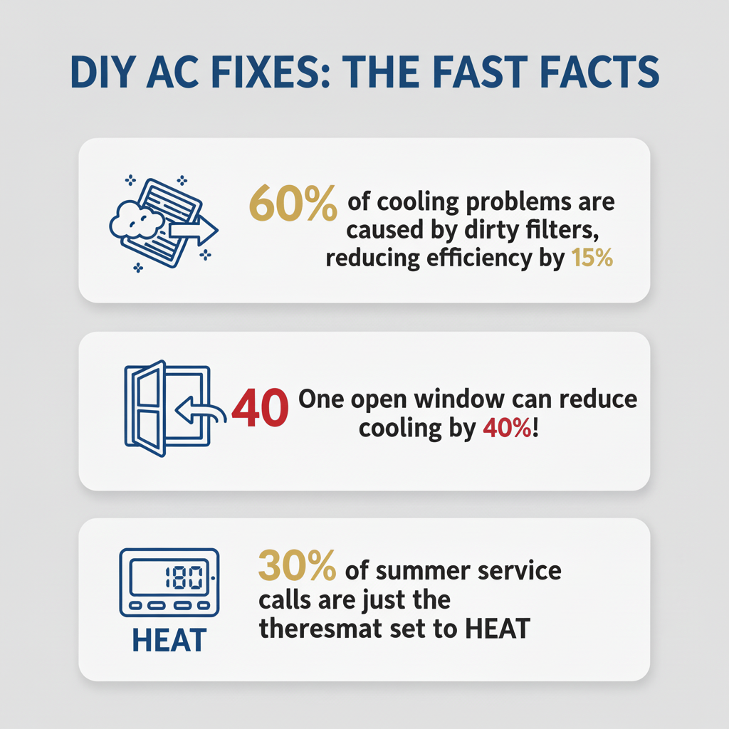 Infographic: DIY AC Fixes: 5 Problems You Can Solve Fast