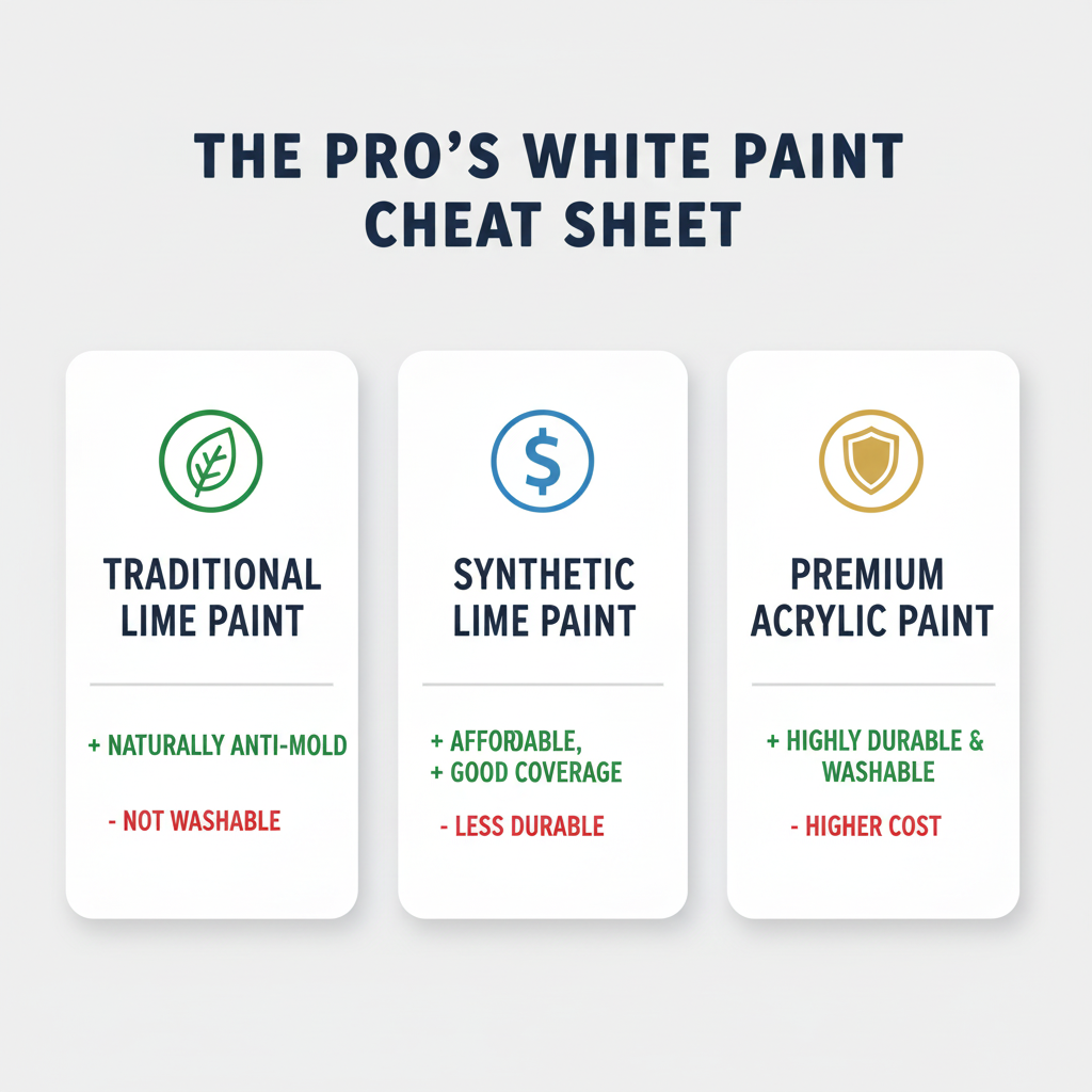 Infographic: Choosing White Paint: A Pro Painter's Guide