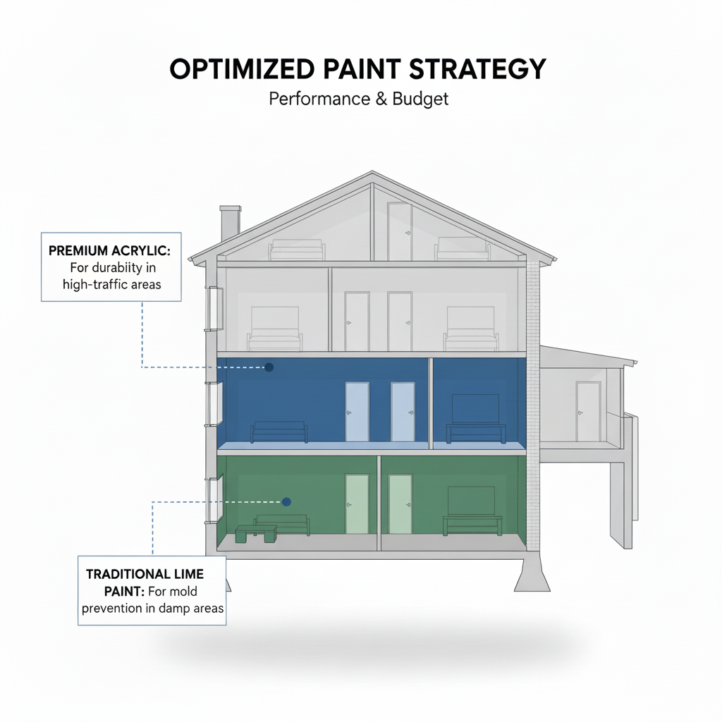 Illustration for Real-World Example: A Smart Paint Strategy in Choosing White Paint: A Pro Painter's Guide